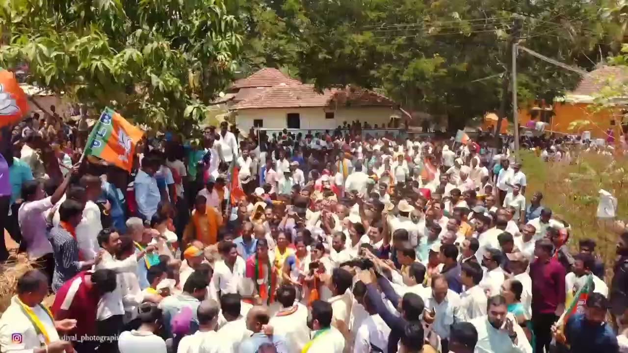 Shri Dinakar Shetty filling nomination for BJP Kumta Honnavar Constituency