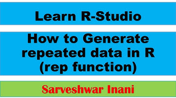 How to Generate repeated data in R: rep function