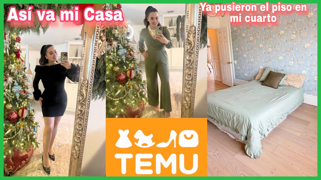 Cómo va mi casa? 🙈 Estará lista para Navidad? Me llegó un paquete de TEMU 