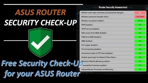 ASUS Router Security Checkup
