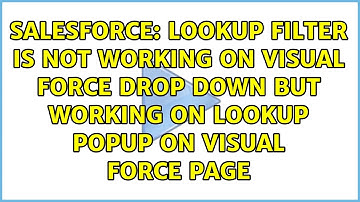 Lookup Filter is not working on Visual force drop down but working on lookup popup on visual...