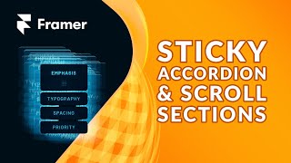 Sticky Accordion Menu and Scroll Sections in Framer (& Free File)