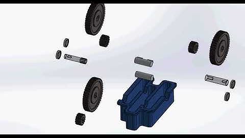 Gear reducer animation in Solidworks | Solidworks exploded view animation | Solidworks animation