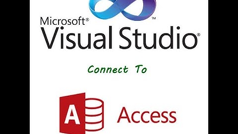 How To Connect Ms Access Database To Visual Studio 2022.