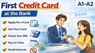 Credit Cards for Beginners in North America | Easy English A1-A2