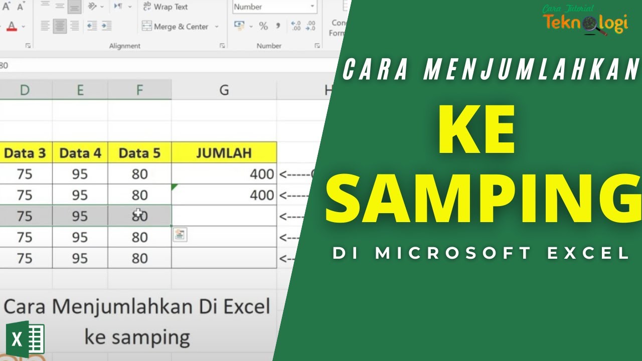 Cara Menjumlahkan Di Excel Ke Samping Secara Otomatis