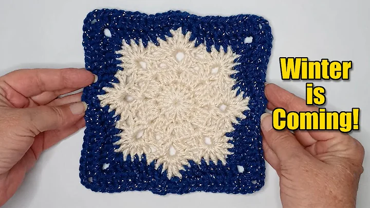 Learn to Crochet Snowflake Granny Square - Easy Tutorial