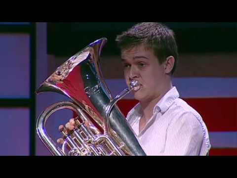 http://www.ted.com The euphonium, a tuba-like musical instrument, is rarely heard outside of traditional brass bands. Young euph prodigy Matthew White uses h...