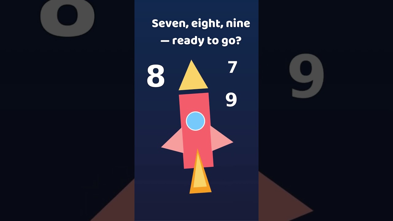 Count 1–10 – Rocket Launch (20s Kids Song) 