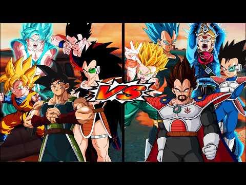 Goku Family Team VS Vegeta Family Team ( Z - Difficulty) - DBZ Budokai Tenkaichi 4 BETA 14