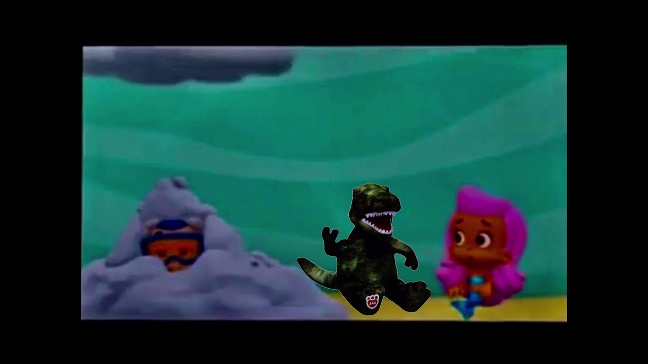 Green T-Rex In Bubble Guppies: Arctic Life On TV