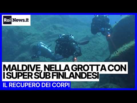 Video Maldive, nella Grotta degli Squali con i super sub finlandesi