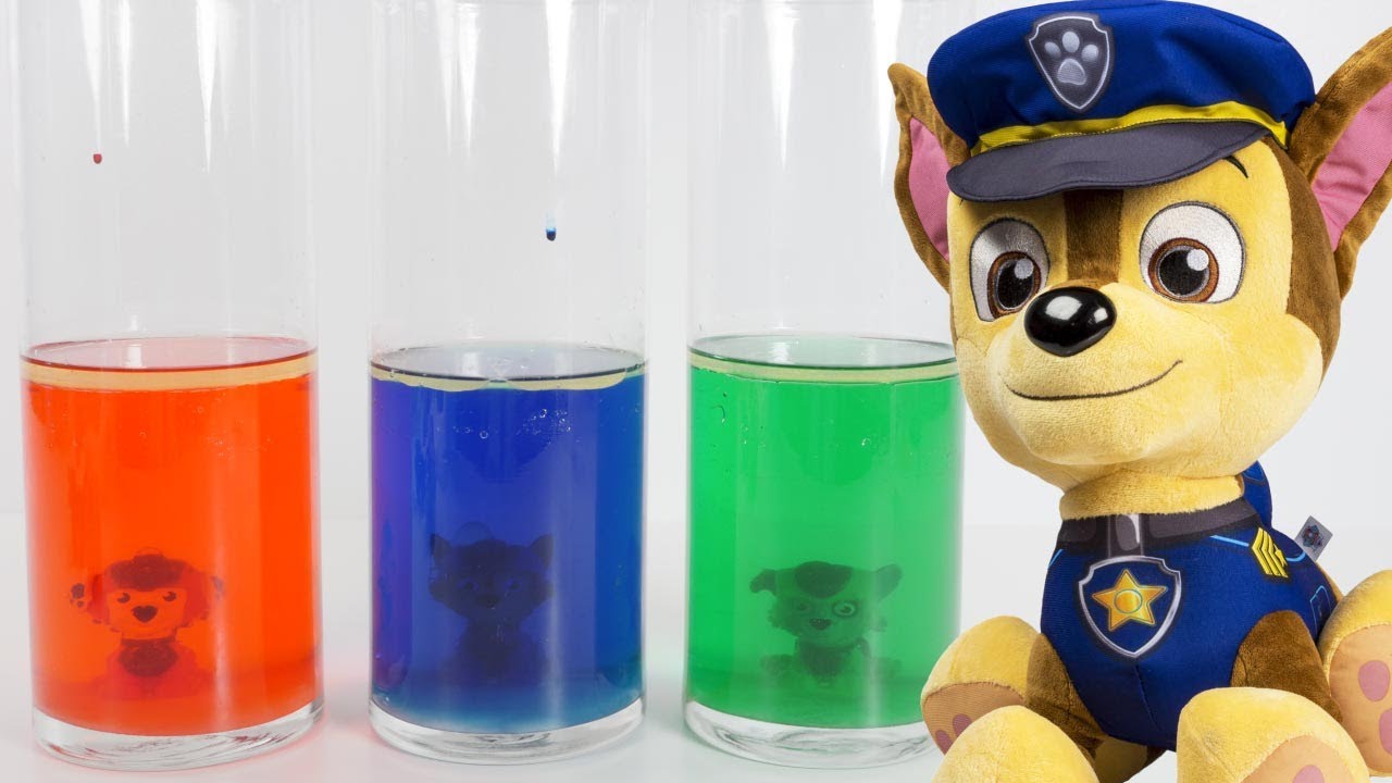 PAW PATROL Learning COLORS for Children - Color Changing Science ...