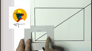 How to enlarge a rectangle in a simple way without difficult calculations. By Ben Lustenhouwer