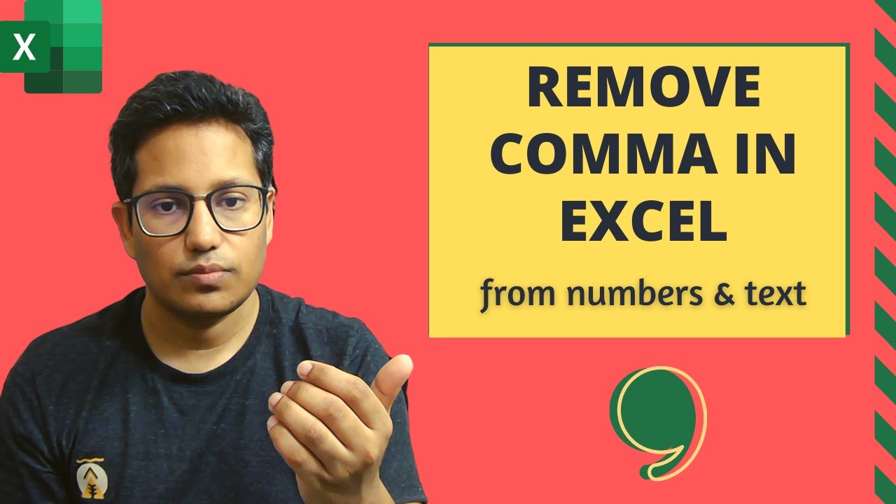 How To Remove Comma In Excel (From Text And Numbers) - Trump Excel
