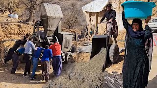 Active Workers Building the Rural House