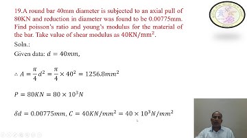 15ME31T U1 S6 video - SIMPLE STRESS AND STRAIN