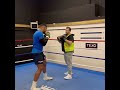 Anthony Joshua Hammers The Pads With Ben Davison 💥