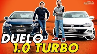 Novo Chevrolet Onix Plus x Volkswagen Virtus! Qual sedã 1.0 turbo vence no Arrancadão #18?