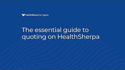 How to run an ACA quote with a HealthSherpa for Agents account