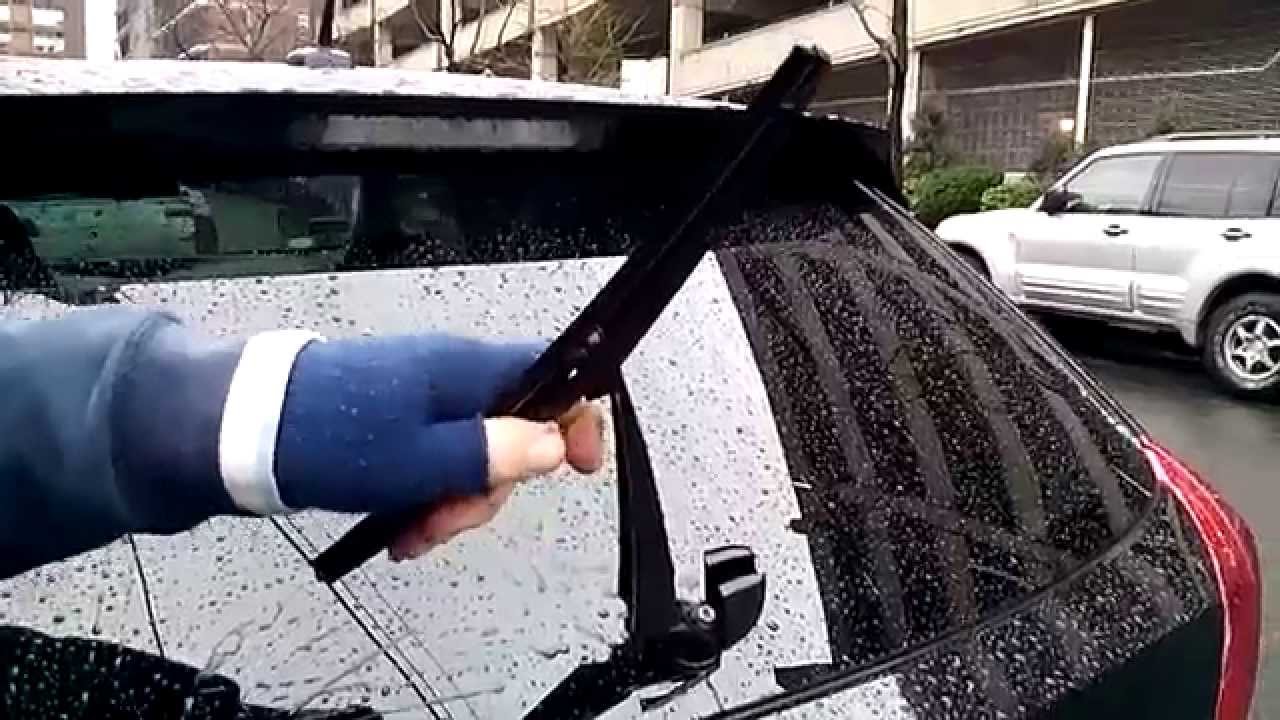 HOW TO replace Toyota VENZA rear wiper blade YouTube
