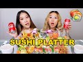 SUSHI/SASHIMI PLATTER MUKBANG 🍣 🤤