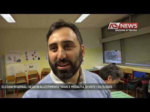 ELEZIONI REGIONALI, SEGGI IN ALLESTIMENTO: ORARI E MODALITA' DI VOTO  | 22/11/2025