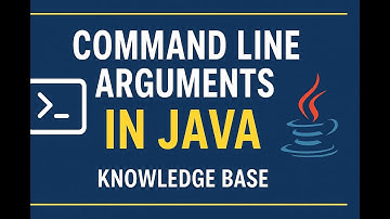 Command Line Arguments in Java | Beginner to Advanced | Knowledge Base #java @knowledgebase2612