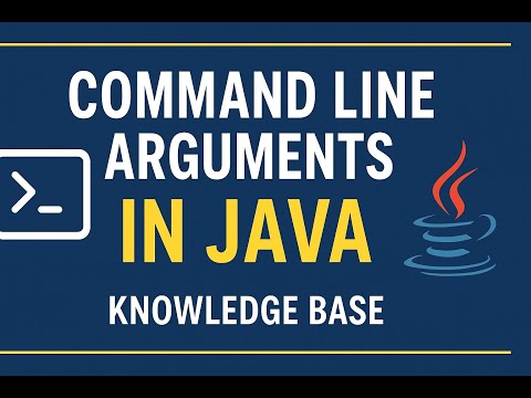 Command Line Arguments in Java | Beginner to Advanced | Knowledge Base #java @knowledgebase2612
