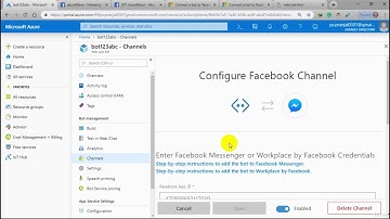 8  Facebook Chatbot  Connect bot services with Facebook App