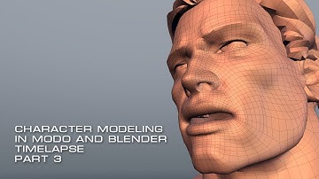 Character Modeling in Modo and Blender Timelapse Part3