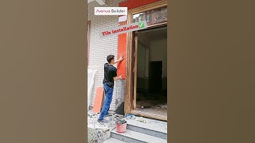 Tile installation✅ Good tools and machinery make work easy