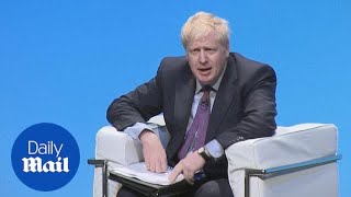 Boris dodges question about 'screaming row' with girlfriend Carrie
