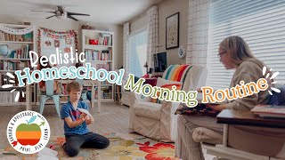 An Honest Homeschool Morning Routine With Three Kids