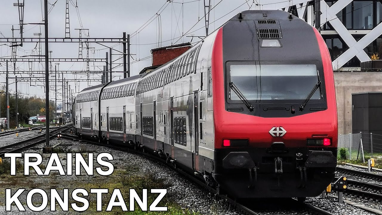 🇩🇪 /🇨🇭 Trains in Konstanz & Kreuzlingen / Züge in Konstanz und Kreuzlingen SBB & Thurbo (2022) (4K)