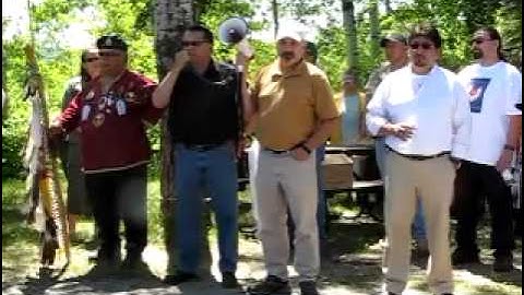 H.S.T. Demonstration on Lake Nipigon River Bridge