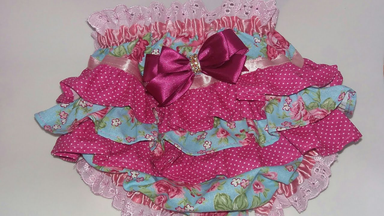 Como fazer Calcinha Infantil Bunda Rica. Tapa Fralda - YouTube