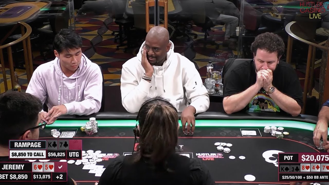 Rampage Runs Into Jboogs Nuts In 25 50 100 High Stakes Poker Youtube