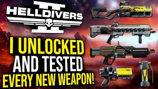 Helldivers 2 - I Unlocked and Tested EVERY New Weapon in the Cutting Edge Warbond image