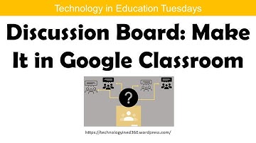 Discussion Board:  Make it in Google Classroom