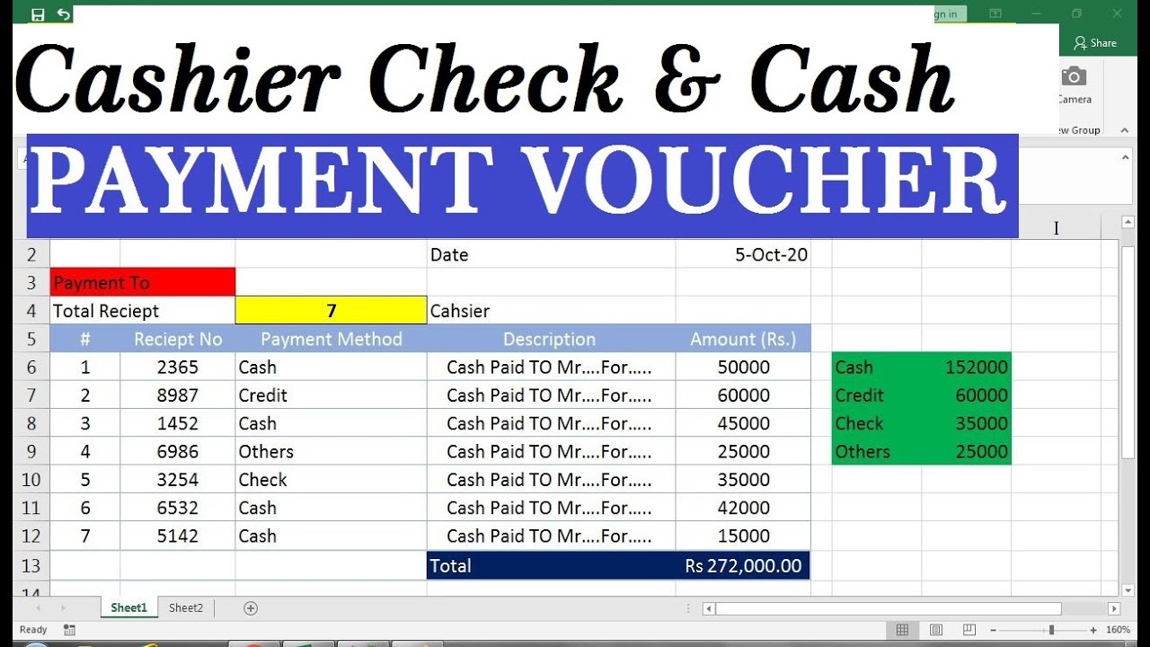 Repipt Voucher .Xls / Get Payment Voucher Excel Template ...