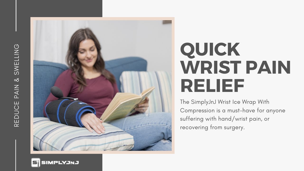SimplyJnJ Hand & Wrist Ice Wrap With Compression Product