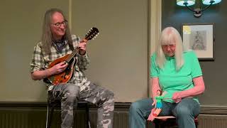 Steve Gray, Pat Gray and Doris the dancer at The Bridge Folk Club – Silver Spear, Drowsie Maggie