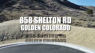 Luxury building lot at 858 Shelton Rd in beautiful Golden Colorado