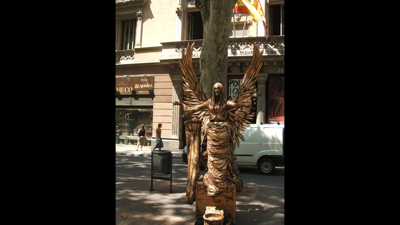 Human Statues Of Las Ramblas, Barcelona YouTube