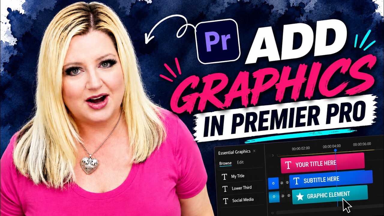 HOW TO ADD GRAPHICS TO YOUR YOUTUBE VIDEOS FOR BEGINNERS - YouTube