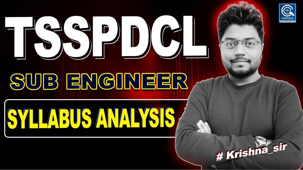 TSSPDCL SUB ENGINEER SYLLABUS ANALYSIS