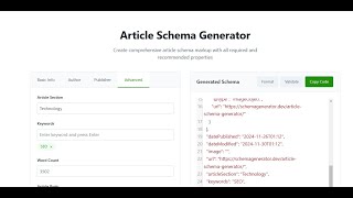 Article Schema Generator: How To Create Article Schema For Your Website