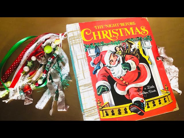 Christmas Golden Book Junk Journal - The Night Before Christmas