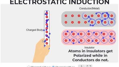 Electrostatic Induction in Metals and Insulators Animated | Physics Animations and Simulations